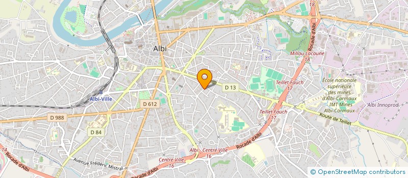 localisation de l'entreprise MONSIEUR DOMINIQUE BILLET  ALBI