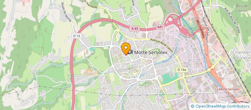 localisation de l'entreprise MONSIEUR DOMINIQUE BION à LA MOTTE-SERVOLEX