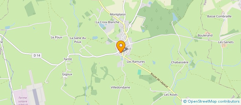 localisation de l'entreprise MONSIEUR DOMINIQUE BIOU à LEPAUD