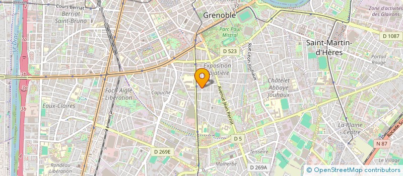 localisation de l'entreprise MONSIEUR DOMINIQUE BISSARDON  GRENOBLE