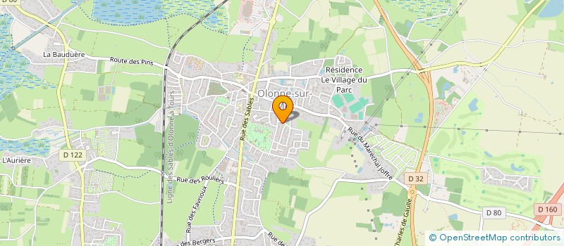 localisation de l'entreprise MONSIEUR DOMINIQUE BIZIERE  LES SABLES D'OLONNE