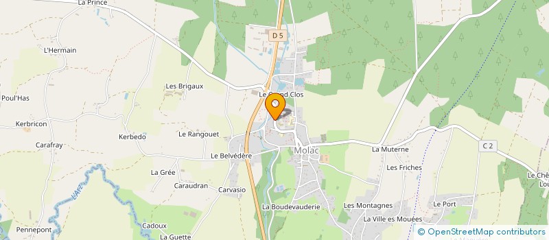localisation de l'entreprise MONSIEUR DOMINIQUE BIZIEUX à MOLAC