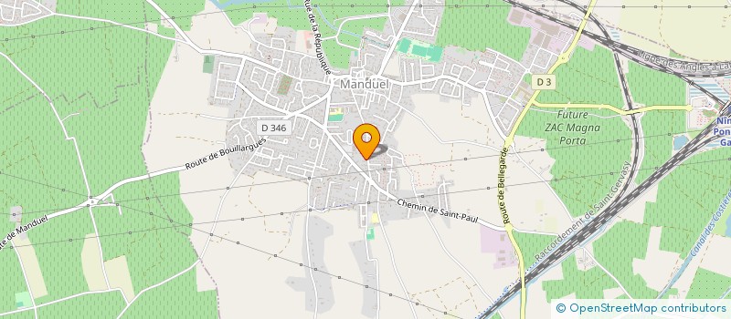 localisation de l'entreprise MONSIEUR DOMINIQUE BLANC  MANDUEL