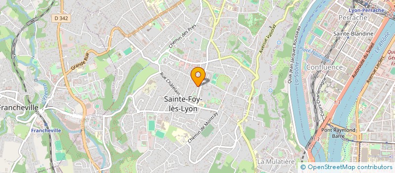 localisation de l'entreprise MONSIEUR DOMINIQUE BLANCHIN  SAINTE-FOY-LES-LYON