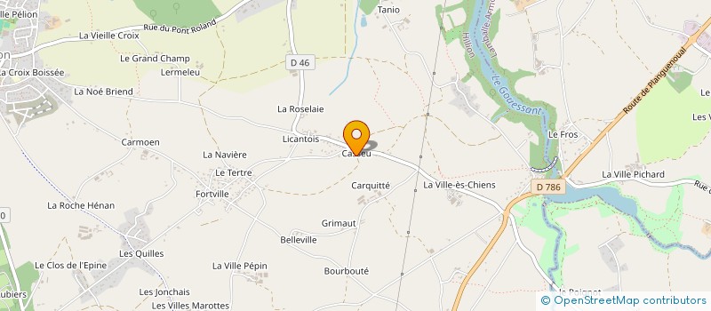 localisation de l'entreprise MONSIEUR DOMINIQUE BLANDEAU  HILLION