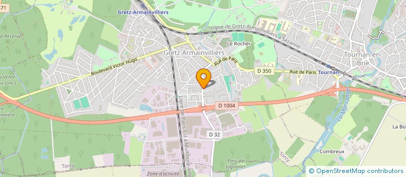 localisation de l'entreprise MONSIEUR DOMINIQUE BLANDEL  GRETZ-ARMAINVILLIERS