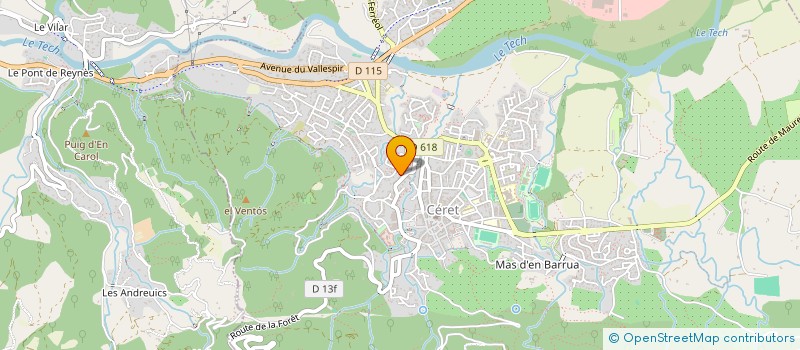 localisation de l'entreprise MONSIEUR DOMINIQUE BLANQUIER  CERET