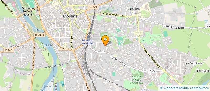 localisation de l'entreprise MONSIEUR DOMINIQUE BLONDIN à YZEURE