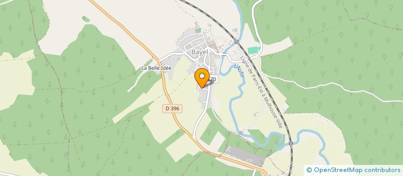 localisation de l'entreprise MONSIEUR DOMINIQUE BONIN  BAYEL