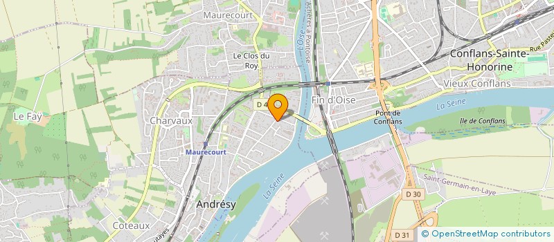 localisation de l'entreprise MONSIEUR DOMINIQUE BONNAFOUX  ANDRESY