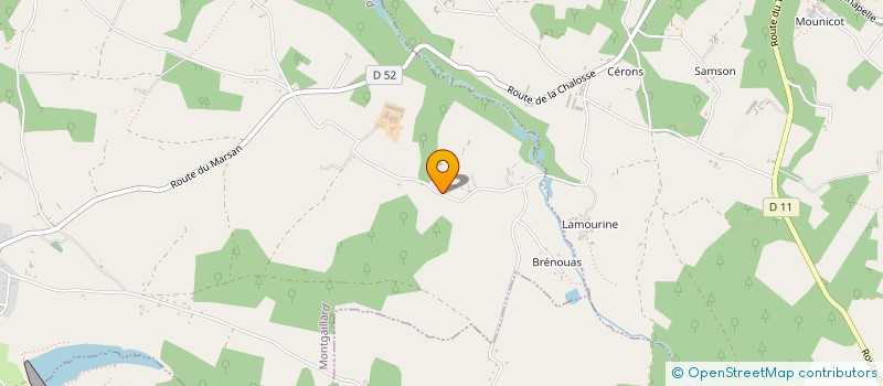 localisation de l'entreprise MONSIEUR DOMINIQUE BONNEAU  MONTGAILLARD