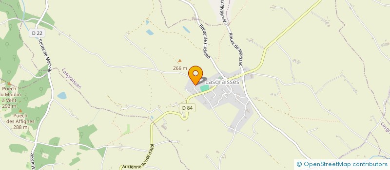 localisation de l'entreprise MONSIEUR DOMINIQUE BONNET  LASGRAISSES