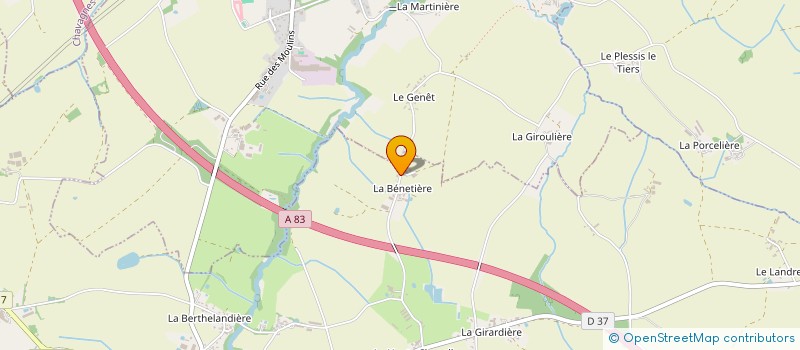 localisation de l'entreprise MONSIEUR DOMINIQUE BONNET  ESSARTS-EN-BOCAGE