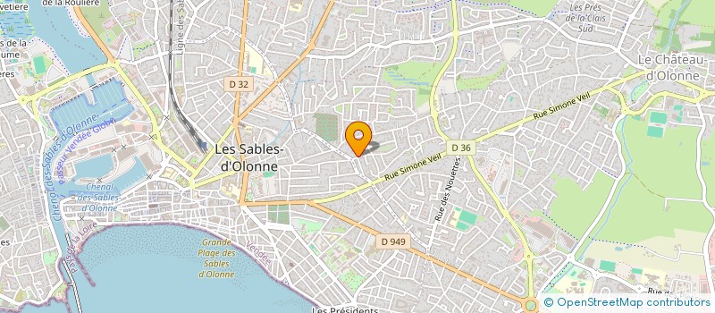 localisation de l'entreprise MONSIEUR DOMINIQUE BONNIN à LES SABLES D'OLONNE