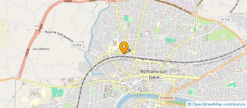 localisation de l'entreprise MONSIEUR DOMINIQUE BONTOUX  ROMANS-SUR-ISERE