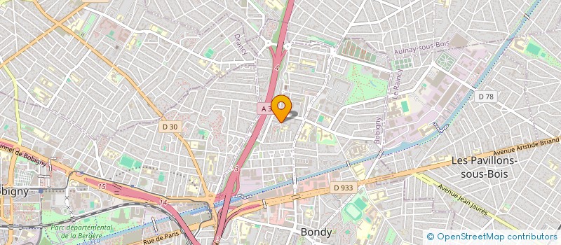 localisation de l'entreprise MONSIEUR DOMINIQUE BORDEAU  BONDY