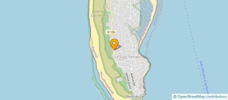 localisation de l'entreprise MONSIEUR DOMINIQUE BORE à LEGE-CAP-FERRET