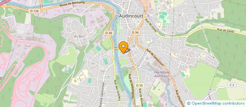 localisation de l'entreprise MONSIEUR DOMINIQUE BORNE  AUDINCOURT