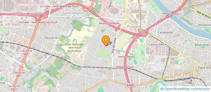 localisation de l'entreprise MONSIEUR DOMINIQUE BOTTEON  TOULOUSE