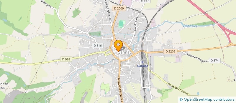 localisation de l'entreprise MONSIEUR DOMINIQUE BOUBON à GANNAT