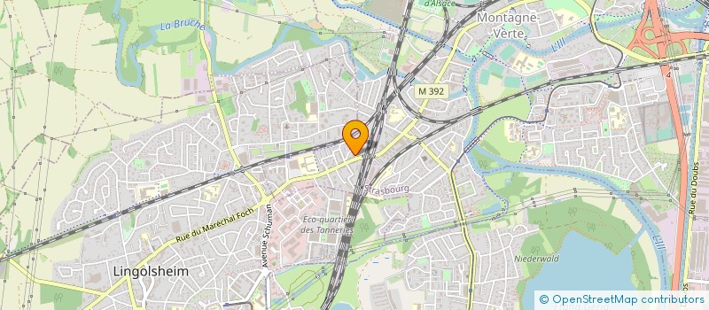 localisation de l'entreprise MONSIEUR DOMINIQUE BOUCHER  STRASBOURG