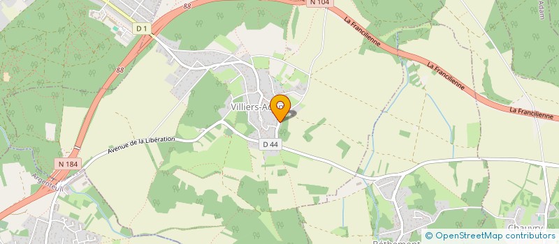 localisation de l'entreprise MONSIEUR DOMINIQUE BOUDREAULT  VILLIERS-ADAM