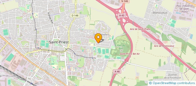 localisation de l'entreprise MONSIEUR DOMINIQUE BOUFFANDEAU  SAINT-PRIEST