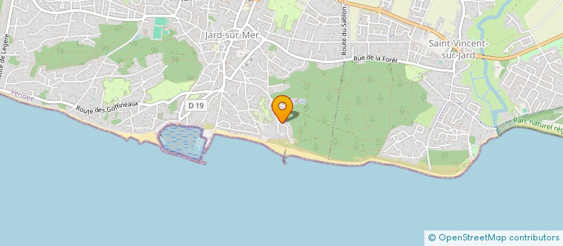 localisation de l'entreprise MONSIEUR DOMINIQUE BOUGER  JARD-SUR-MER