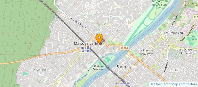 localisation de l'entreprise MONSIEUR DOMINIQUE BOUISSOU à MAISONS-LAFFITTE