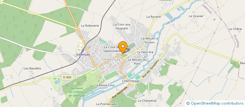 localisation de l'entreprise MONSIEUR DOMINIQUE BOURDEIX à VALENCAY