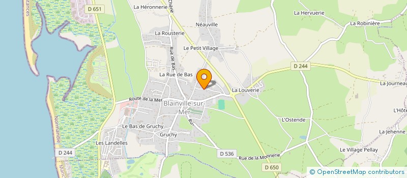 localisation de l'entreprise MONSIEUR DOMINIQUE BOURDON à BLAINVILLE-SUR-MER