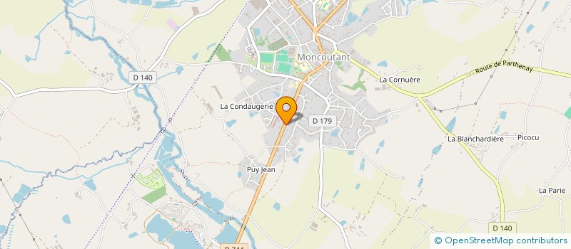 localisation de l'entreprise MONSIEUR DOMINIQUE BOUSSARD  MONCOUTANT-SUR-SEVRE