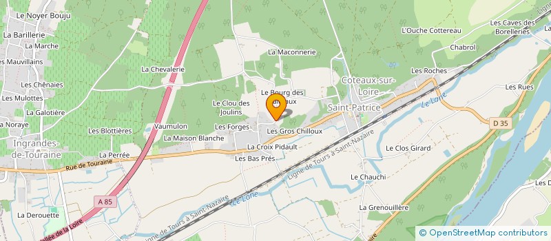 localisation de l'entreprise MONSIEUR DOMINIQUE BOUTEILLER à COTEAUX-SUR-LOIRE