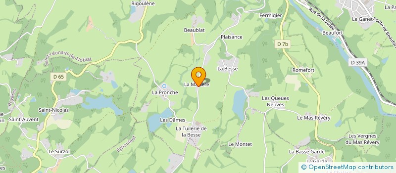 localisation de l'entreprise MONSIEUR DOMINIQUE BREGAINT  ROYERES