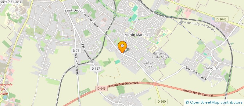 localisation de l'entreprise MONSIEUR DOMINIQUE BRICOUT à CAMBRAI