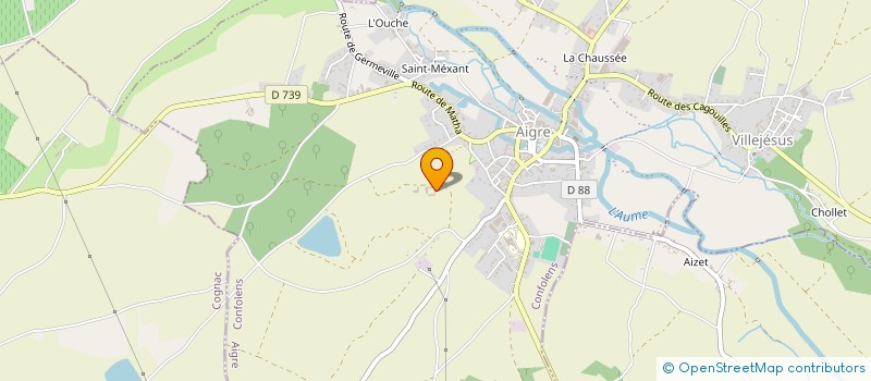 localisation de l'entreprise MONSIEUR DOMINIQUE BRIS à AIGRE