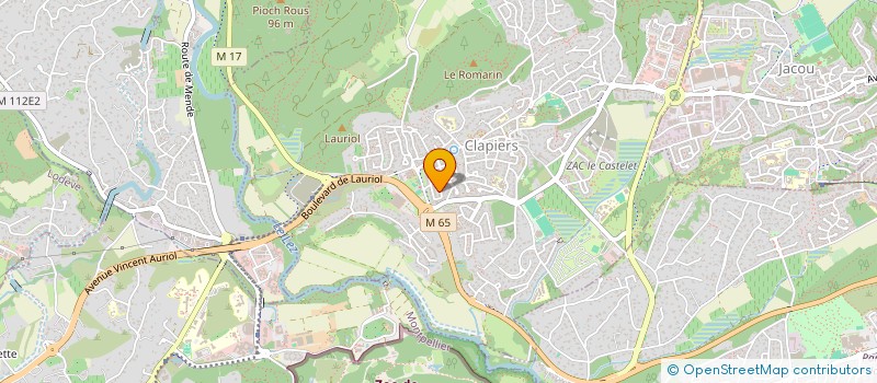 localisation de l'entreprise MONSIEUR DOMINIQUE BRISOT  CLAPIERS