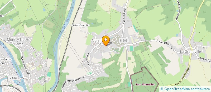 localisation de l'entreprise MONSIEUR DOMINIQUE BROSSE  AIGLEMONT
