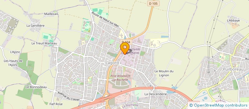 localisation de l'entreprise MONSIEUR DOMINIQUE BROUSSE  LAGORD