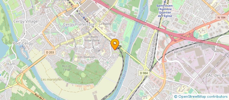 localisation de l'entreprise MONSIEUR DOMINIQUE BRUANT  PONTOISE