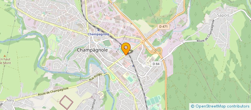 localisation de l'entreprise MONSIEUR DOMINIQUE BRUGNOT  CHAMPAGNOLE