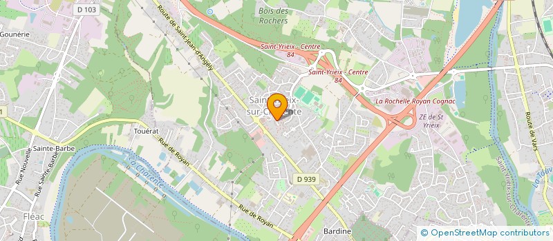 localisation de l'entreprise MONSIEUR DOMINIQUE BRUN à SAINT-YRIEIX-SUR-CHARENTE