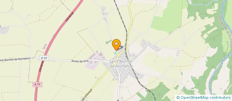 localisation de l'entreprise MONSIEUR DOMINIQUE BRUN  SAINT-BONNET-DE-ROCHEFORT