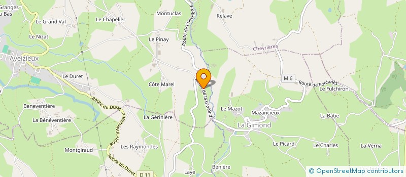 localisation de l'entreprise MONSIEUR DOMINIQUE BRUYAS à AVEIZIEUX