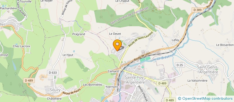 localisation de l'entreprise MONSIEUR DOMINIQUE BUISSON  SAINT GENIS L'ARGENTIERE