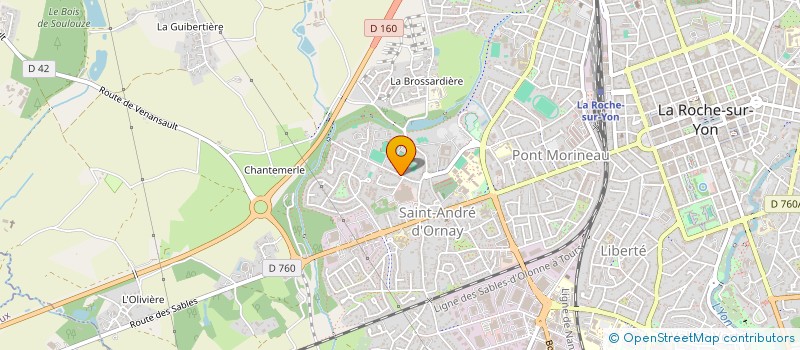 localisation de l'entreprise MONSIEUR DOMINIQUE BULTEAU à ROCHE SUR YON (LA)