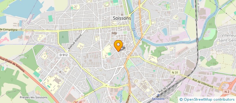 localisation de l'entreprise MONSIEUR DOMINIQUE BULTOT à SOISSONS