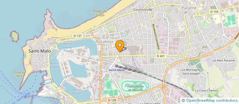 localisation de l'entreprise MONSIEUR DOMINIQUE BUSNEL  SAINT-MALO