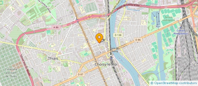 localisation de l'entreprise MONSIEUR DOMINIQUE BUTEZ  CHOISY-LE-ROI