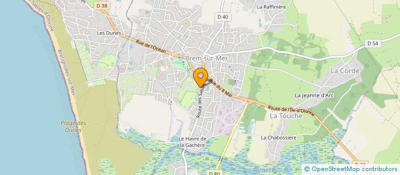 localisation de l'entreprise MONSIEUR DOMINIQUE CADOREL à BREM-SUR-MER